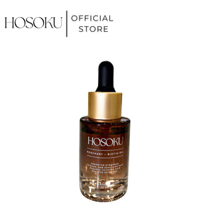HOSOKU Rosemary + Biotin Hair Growth Oil – Strengthen, Thicken & Revive Thinning Hair (30ml)