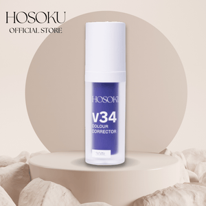 HOSOKU V34 Colour Corrector Toothpaste – Instant Teeth Whitening with Purple Tone Correction