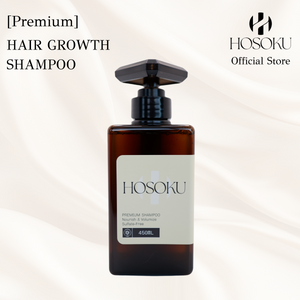 HOSOKU Hair Growth Shampoo – Advanced Japanese Formula for Thicker, Fuller Hair (450ml)