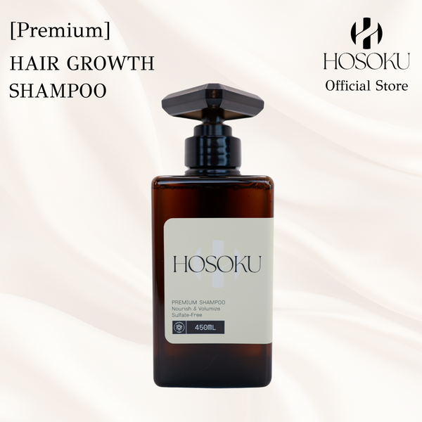 HOSOKU Hair Growth Shampoo – Advanced Japanese Formula for Thicker, Fuller Hair (450ml)