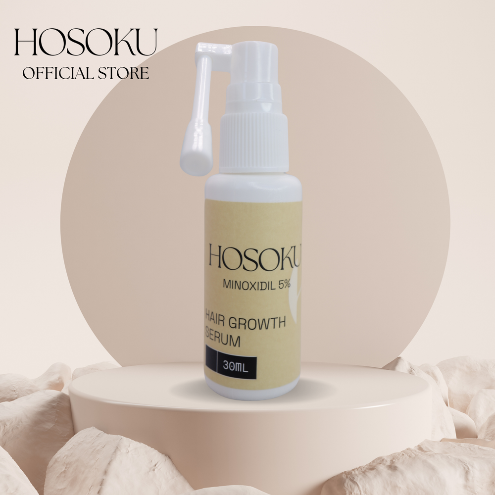 HOSOKU MINOXIDIL 5% [Alcohol-Based] – Rapid Absorption Hair Growth Serum (30ml)