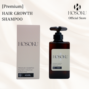 HOSOKU Hair Growth Shampoo – Advanced Japanese Formula for Thicker, Fuller Hair (450ml)