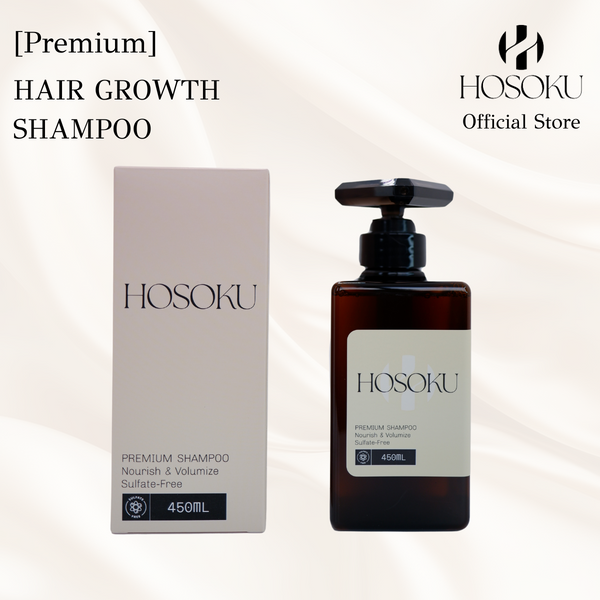 HOSOKU Hair Growth Shampoo – Advanced Japanese Formula for Thicker, Fuller Hair (450ml)
