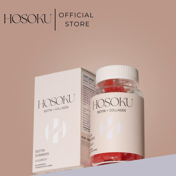 Hosoku Biotin & Collagen Gummies – Nourish Your Hair, Skin, and Nails Naturally