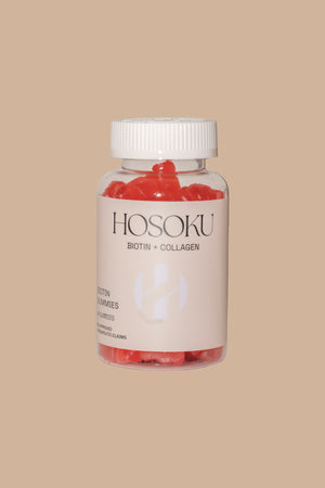 Hosoku Biotin & Collagen Gummies – Nourish Your Hair, Skin, and Nails Naturally