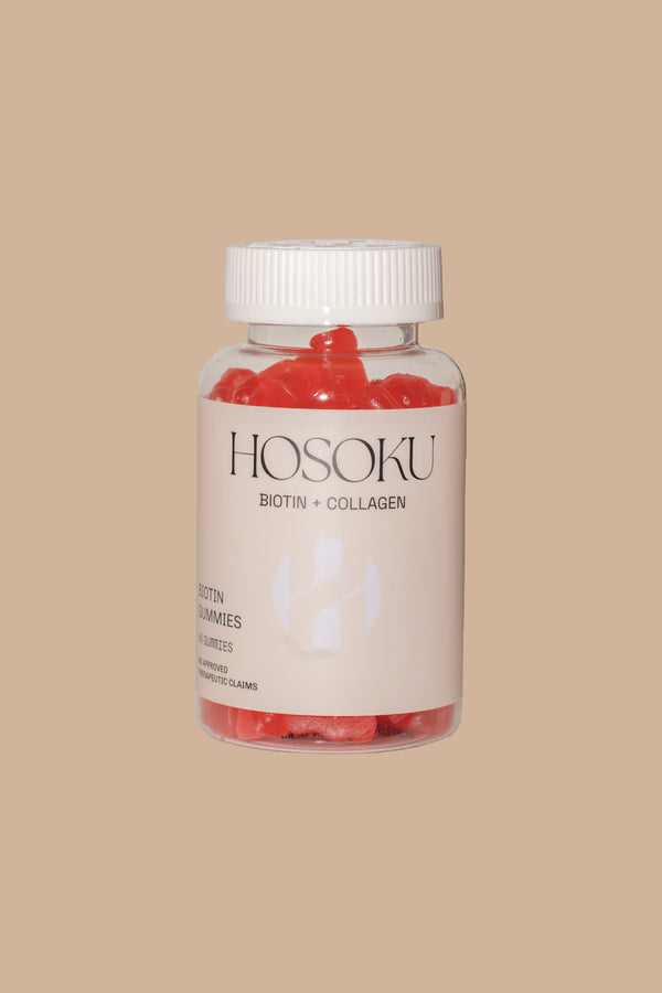 Hosoku Biotin & Collagen Gummies – Nourish Your Hair, Skin, and Nails Naturally