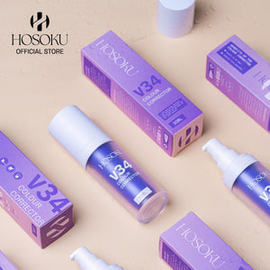 HOSOKU V34 Colour Corrector Toothpaste – Instant Teeth Whitening with Purple Tone Correction